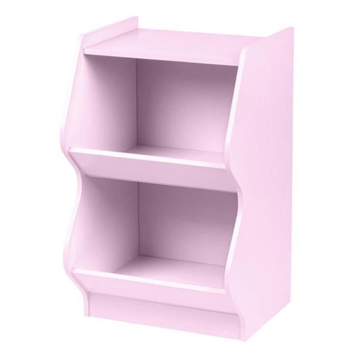 2 Cabinets Pink  Kids Toy Box (1)